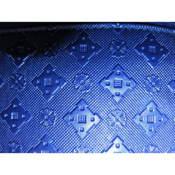 BOGO FORTEXO Cobalt Blue PU Diamond Pattern leather 3 bag crossbody set New - Picture 15 of 16